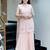 Peach color georgette fabric beautiful designer embroidery work ethnic partywear attire