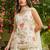 Off white color cosmos silk fabric beautiful designer beads embroidery work ethnic partywear attire