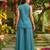 Firozi color cosmos silk fabric beautiful designer beads embroidery work ethnic partywear attire