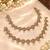 Full lct mehandi-plated agate stone anklets