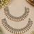 Full lct mehandi-plated agate stone anklets