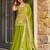 Green color koza silk fabric beautiful designer embroidery work ethnic partywear attire
