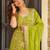 Green color koza silk fabric beautiful designer embroidery work ethnic partywear attire