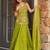 Green color koza silk fabric beautiful designer embroidery work ethnic partywear attire