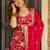 Red color koza silk fabric beautiful designer embroidery work ethnic partywear attire