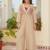 Beige color crunchy fabric beautiful designer embroidery work ethnic partywear attire