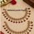 Maroon mehandi-plated agate stone anklets