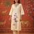 Peach color smart and elegant casual formal style kurta set for girls