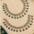 Green mehandi-plated agate stone anklets