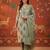 Green color smart and elegant casual formal style kurta set for girls