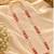 Maroon gold-plated moti mala three-line necklace