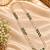 Green gold-plated moti mala three-line necklace