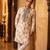 Cream color roman silk fabric designer embroidery work ceremonial kurta payjama for men's