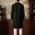 Black color imported lachka fabric designer embroidery work ceremonial kurta payjama for men's