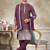 Purple color graceful heavy ceremonial attire for men's fancy looks