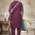 Purple color graceful heavy ceremonial attire for men's fancy looks