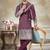 Purple color graceful heavy ceremonial attire for men's fancy looks