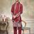 Red color graceful heavy ceremonial attire for men's fancy looks