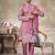 Pink color graceful heavy ceremonial attire for men's fancy looks