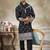 Black color graceful heavy ceremonial attire for men's fancy looks