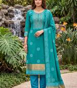 rama banarasi cotton smart ceremonial salwar kameez