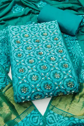 rama banarasi cotton smart ceremonial salwar kameez