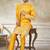 Yellow color graceful heavy ceremonial attire for men's fancy looks