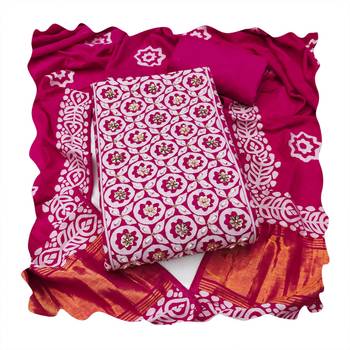 pink banarasi cotton smart ceremonial salwar kameez 1