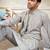 Grey color graceful heavy ceremonial attire for men's fancy looks