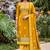 mustard banarasi cotton smart ceremonial salwar kameez
