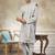 Grey color graceful heavy ceremonial attire for men's fancy looks
