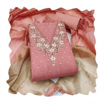 gajri banarasi cotton smart ceremonial salwar kameez 2