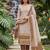 brown banarasi cotton smart ceremonial salwar kameez