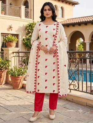 off white cora cambric cotton embroidered salwar kameez 1