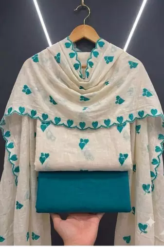 off white cora cambric cotton embroidered salwar kameez