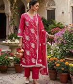 gajri sophisticated embroidered ceremonial suit