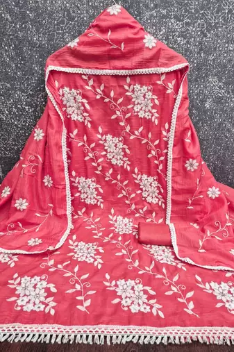 gajri sophisticated embroidered ceremonial suit
