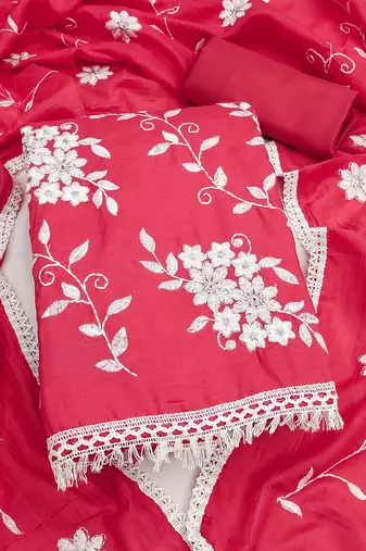 gajri sophisticated embroidered ceremonial suit