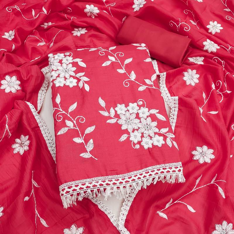 gajri sophisticated embroidered ceremonial suit