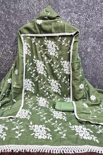 green sophisticated embroidered ceremonial suit
