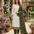 off white vichitra silk fancy partywear suit for girls