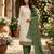 off white vichitra silk fancy partywear suit for girls
