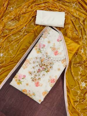 off white modal butti fancy ethnic salwar kameez 3