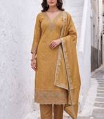 chiku modal butti fancy ethnic salwar kameez