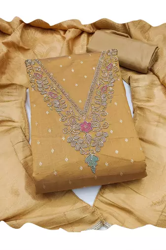 chiku modal butti fancy ethnic salwar kameez
