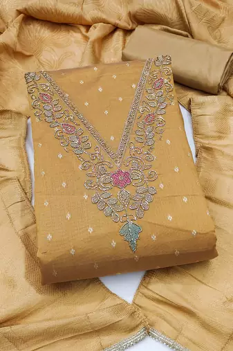 chiku modal butti fancy ethnic salwar kameez