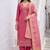 pink modal butti fancy ethnic salwar kameez