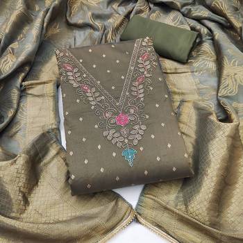 green modal butti fancy ethnic salwar kameez 4