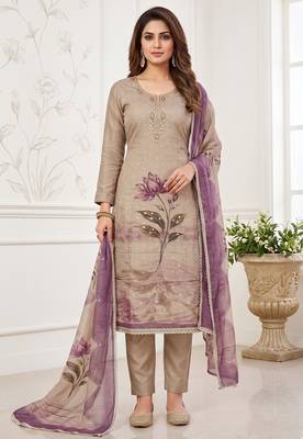 purple modal butti fancy ethnic salwar kameez 1