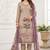 purple modal butti fancy ethnic salwar kameez